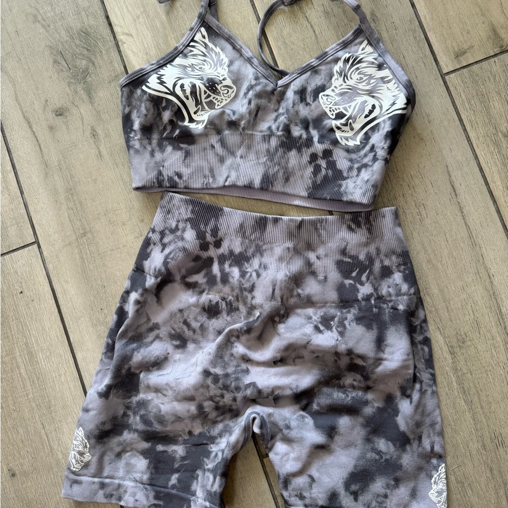 Darc Sport Tie Dye Sports Bra and Shorts Set